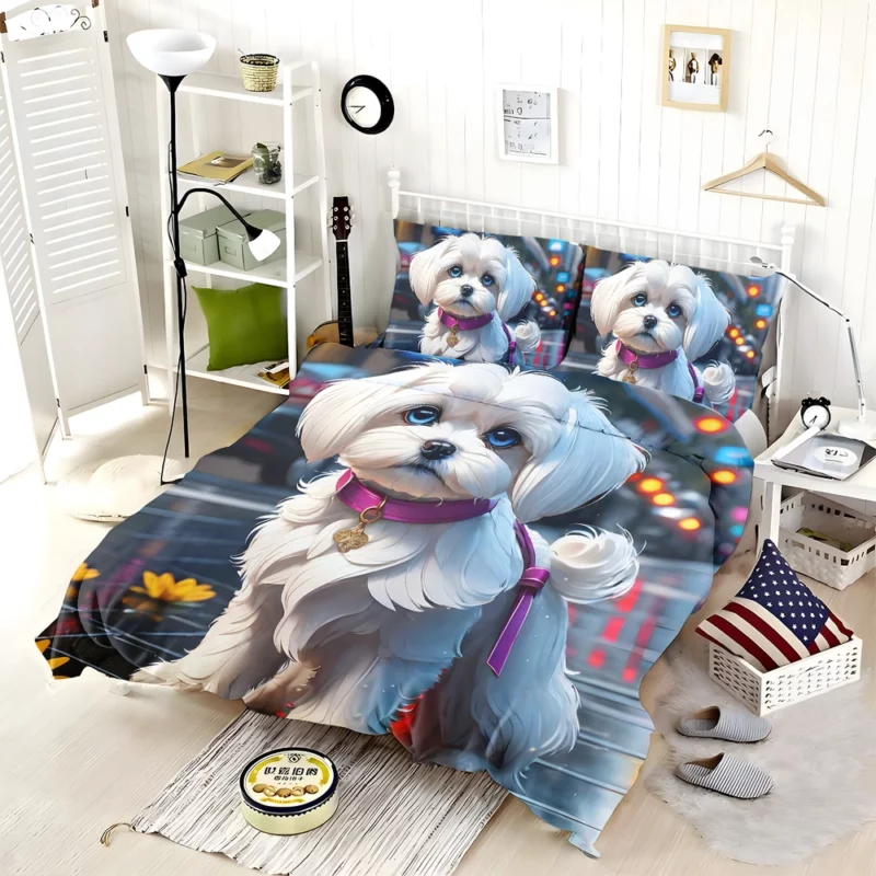 Teen Birthday Bliss Maltese Dog Joy Bedding Set