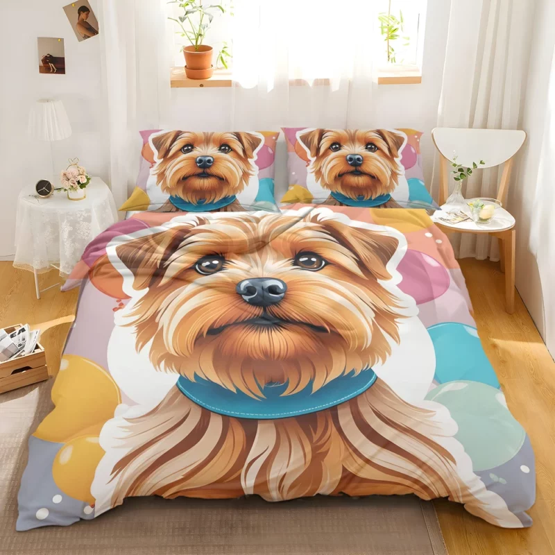 Teen Birthday Bliss Norfolk Terrier Joy Bedding Set 2