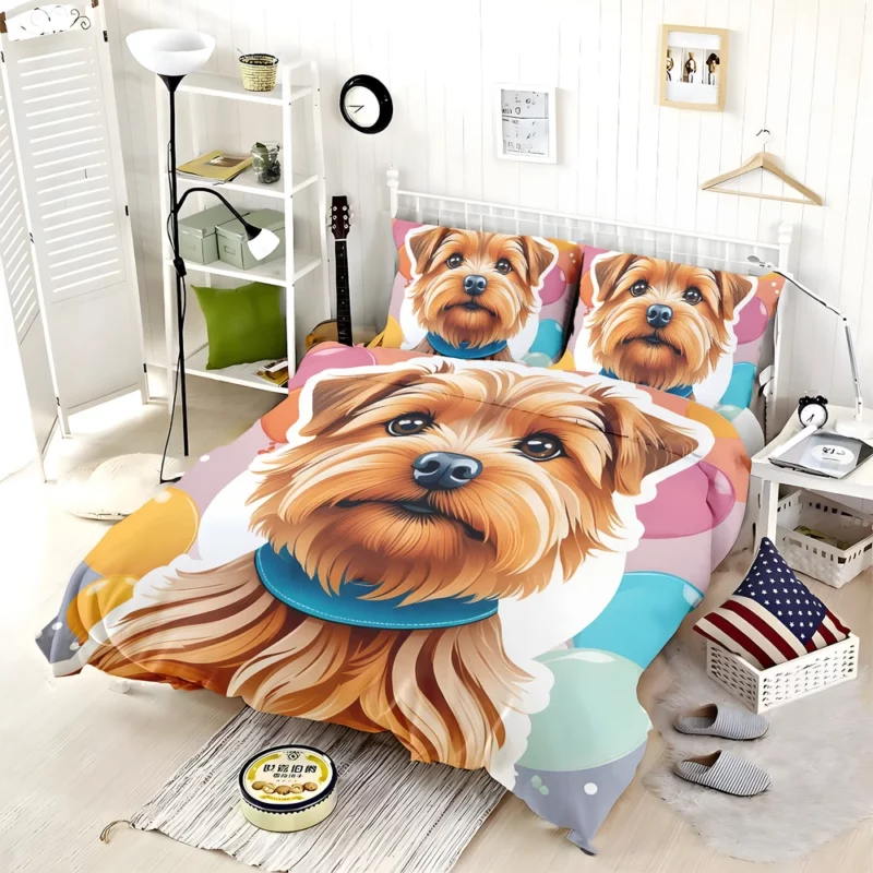 Teen Birthday Bliss Norfolk Terrier Joy Bedding Set