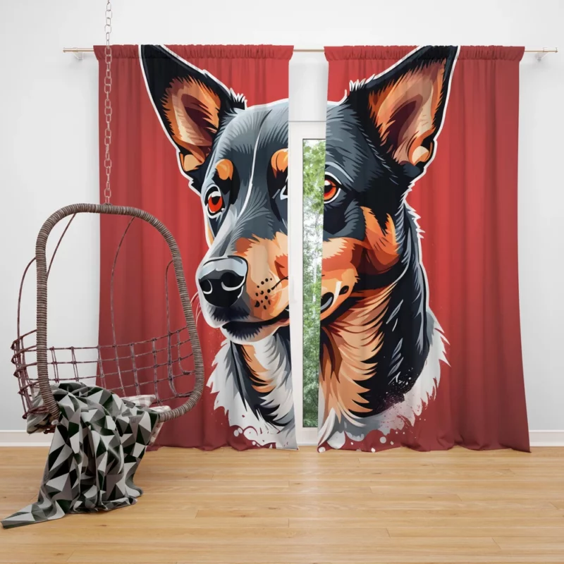 Teen Birthday Extravaganza Lancashire Heeler Dog Delight Curtain