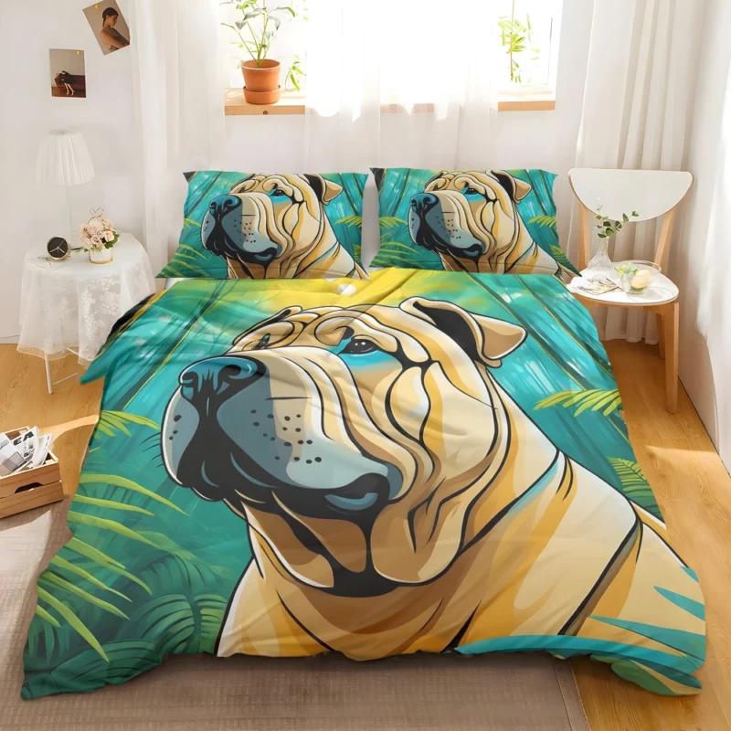 Teen Birthday Joy Chinese Shar-Pei Surprise Bedding Set 2