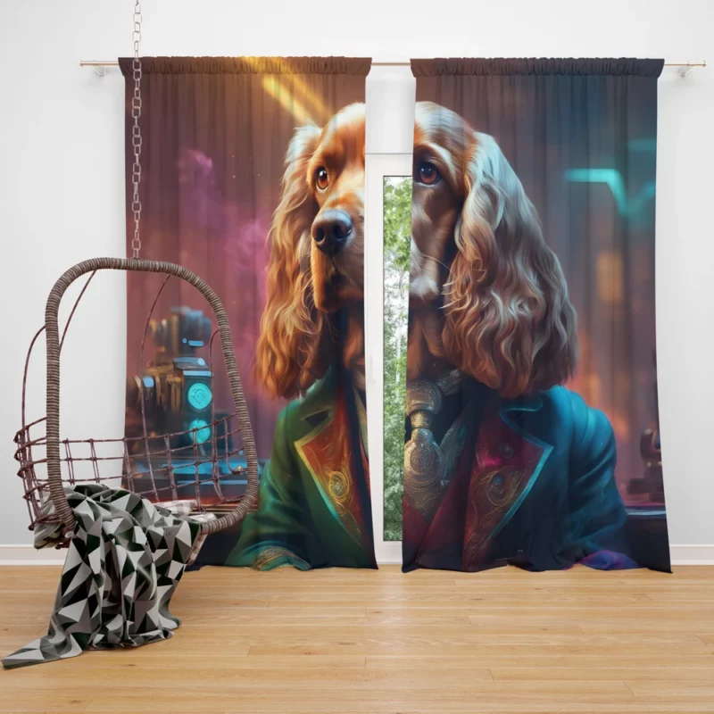 Teen Birthday Present Cocker Spaniel Magic Curtain