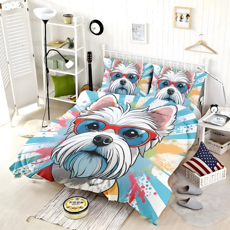 Teen Birthday Present Dandie Dinmont Terrier Magic Bedding Set