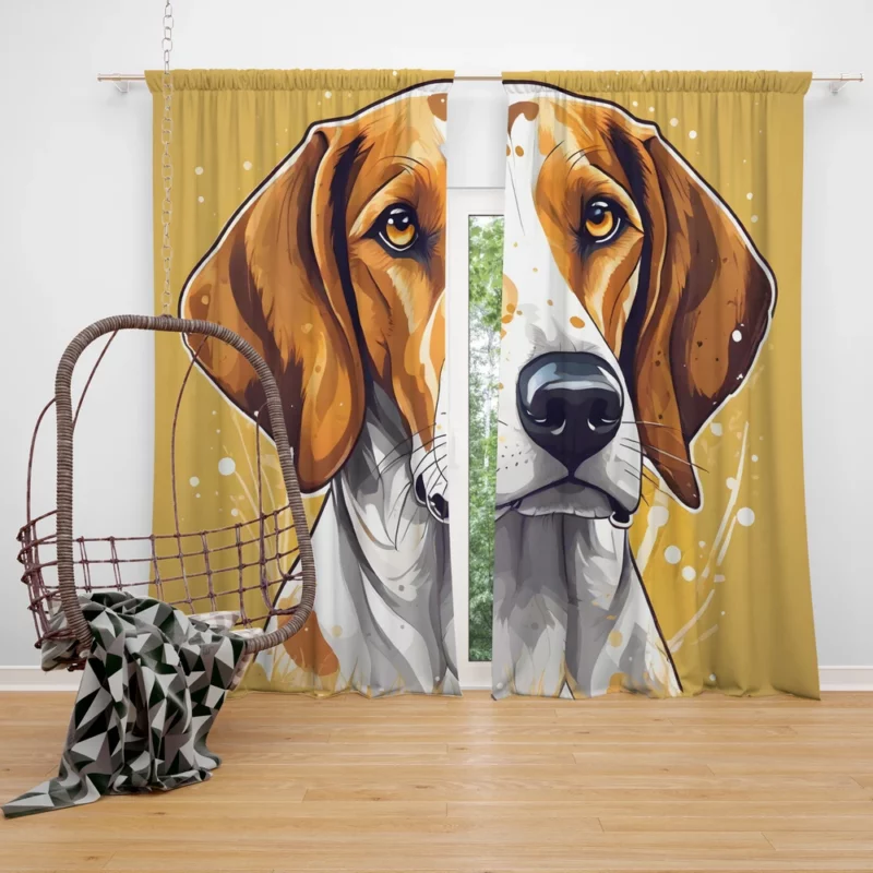 Teen Birthday Present English Foxhound Magic Curtain