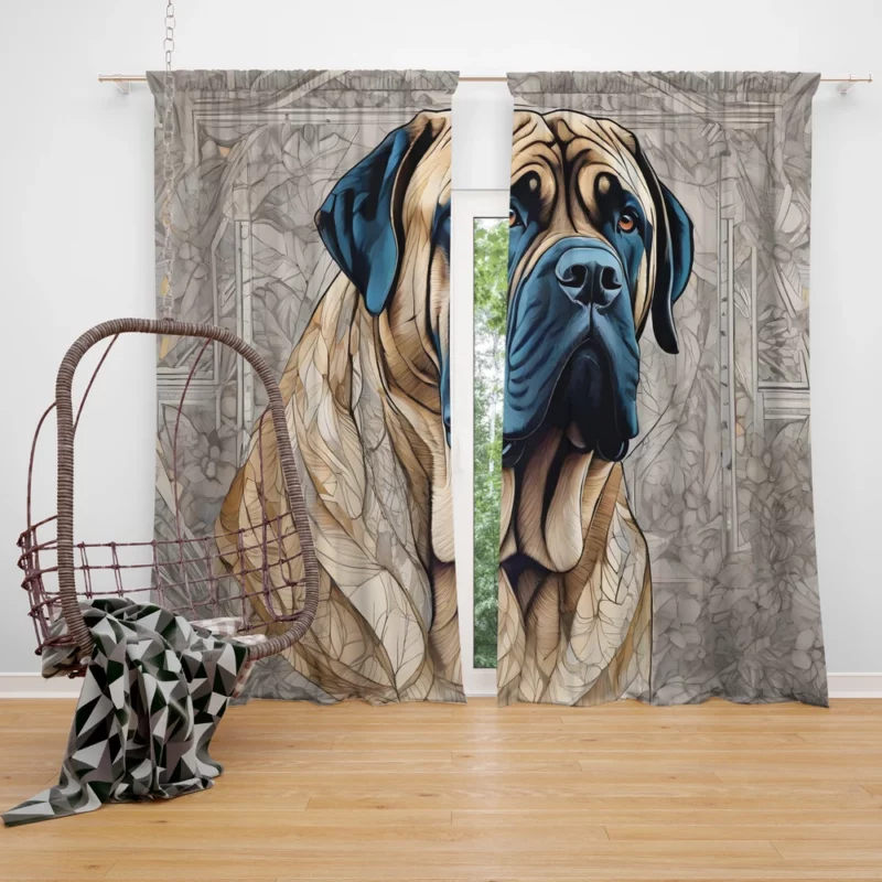 Teen Birthday Present English Mastiff Magic Curtain