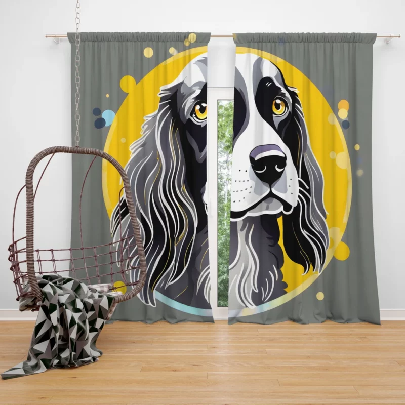 Teen Birthday Present Field Spaniel Dog Magic Curtain