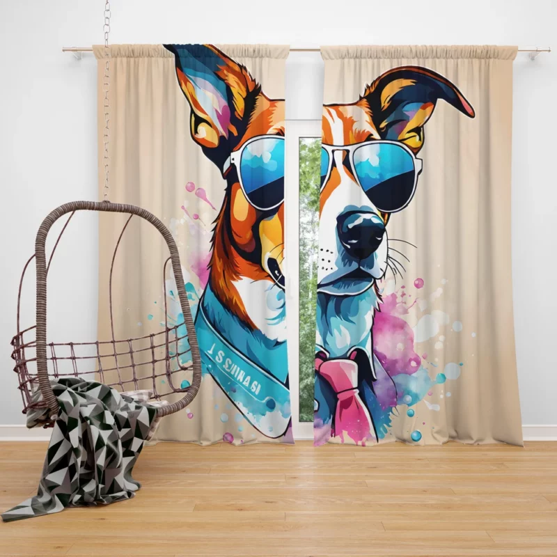Teen Birthday Present Finnish Hound Dog Magic Curtain