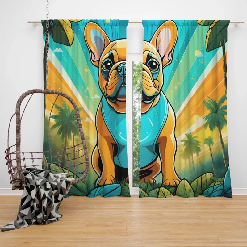 Teen Birthday Present French Bulldog Magic Curtain