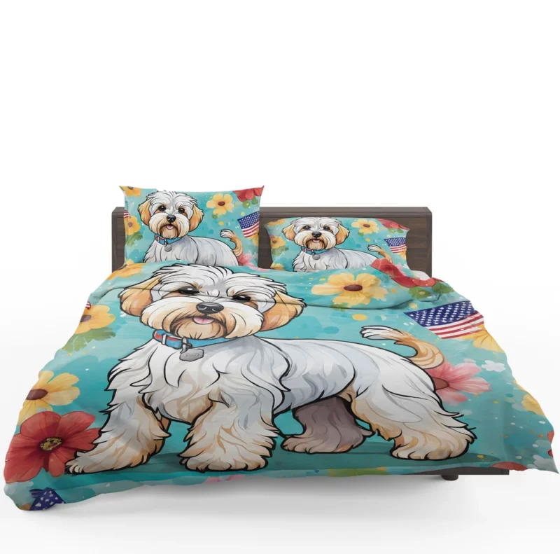 Teen Dandie Dinmont Terrier Pal Birthday Joy Bedding Set 1