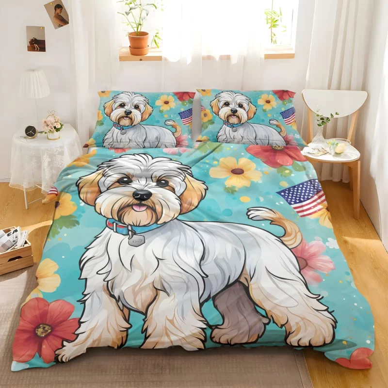 Teen Dandie Dinmont Terrier Pal Birthday Joy Bedding Set 2