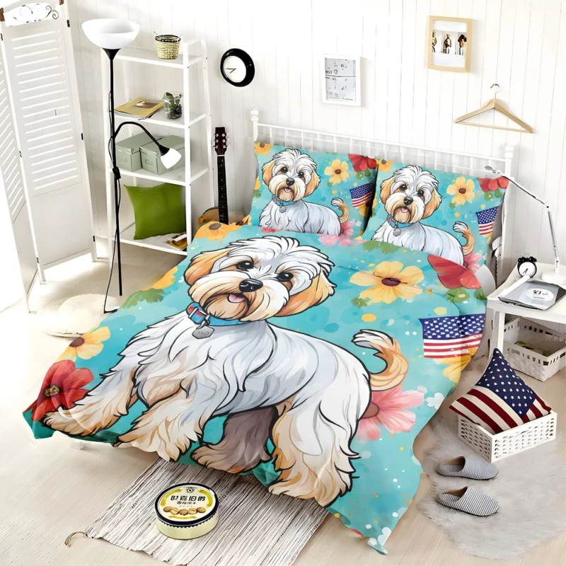 Teen Dandie Dinmont Terrier Pal Birthday Joy Bedding Set