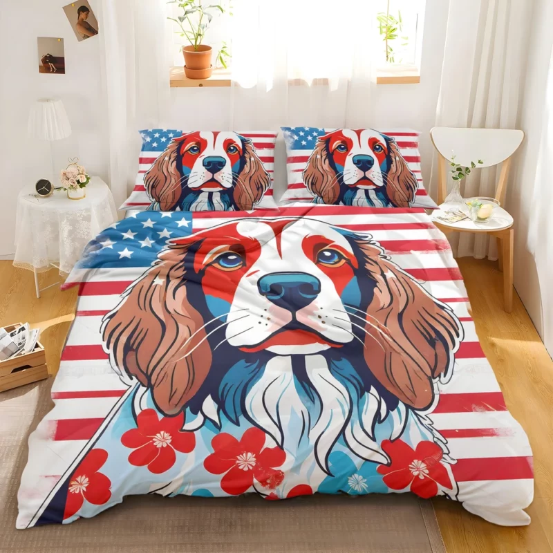 Teen Field Spaniel Dog Pal Birthday Joy Bedding Set 2