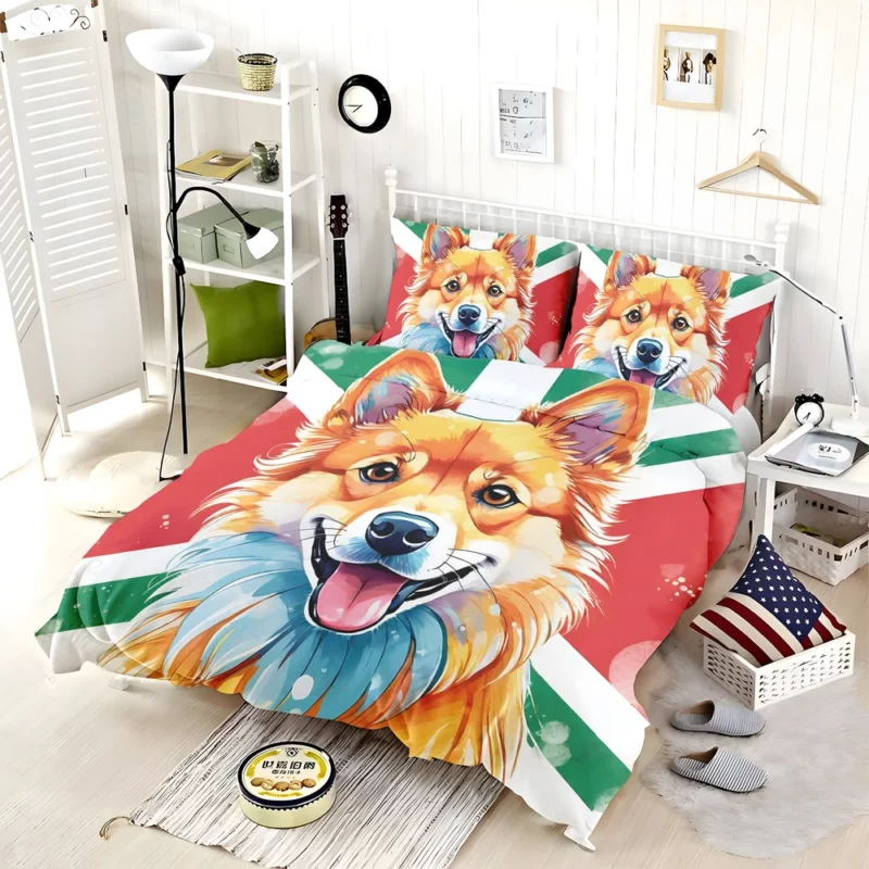 Teen Finnish Spitz Dog Pal Birthday Joy Bedding Set