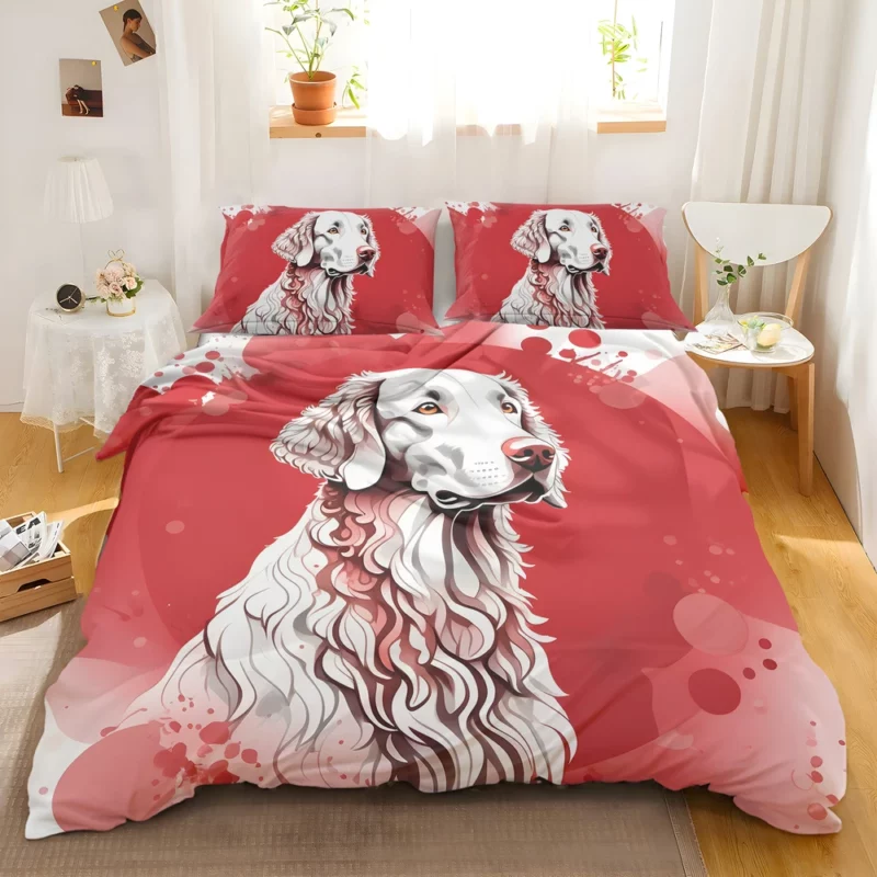 Teen Furry Companion Curly-Coated Retriever Love Bedding Set 2