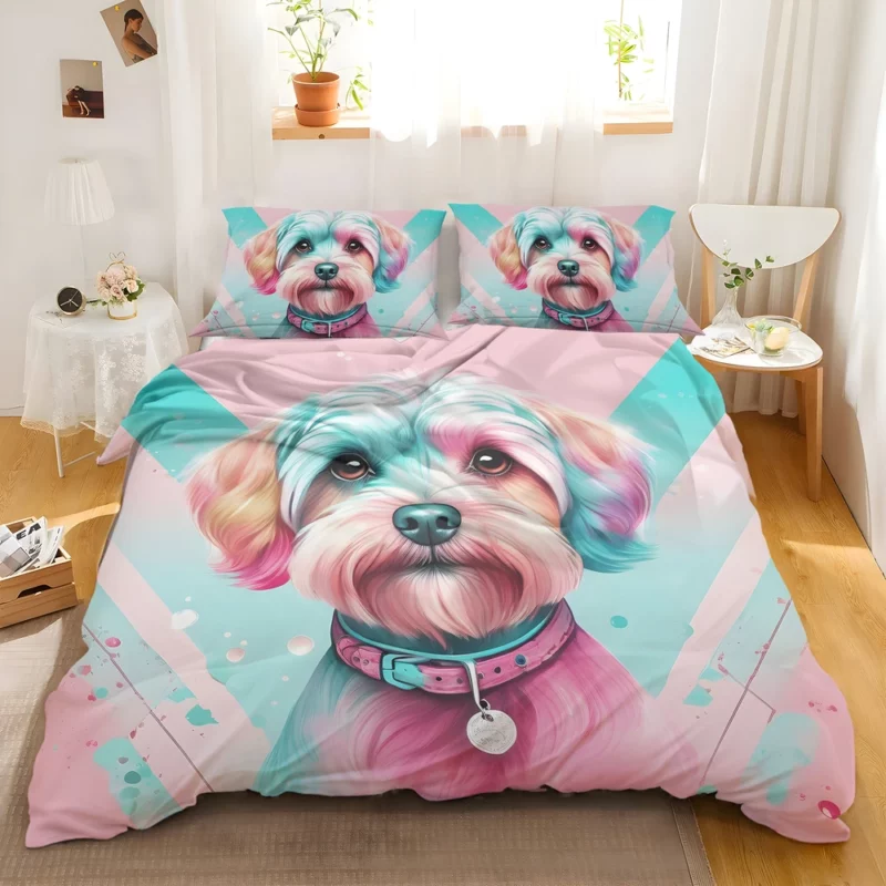 Teen Furry Companion Dandie Dinmont Terrier Love Bedding Set 2