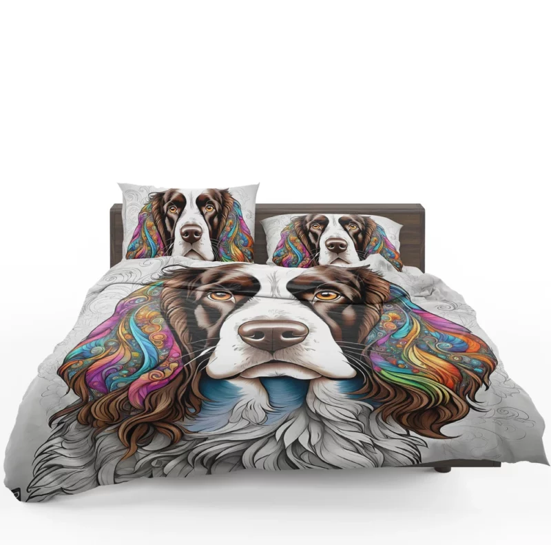 Teen Furry Companion English Springer Spaniel Love Bedding Set 1