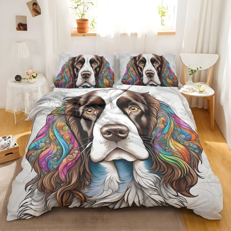 Teen Furry Companion English Springer Spaniel Love Bedding Set 2