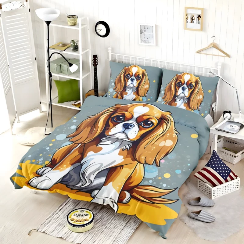 Teen Furry Companion English Toy Spaniel Love Bedding Set