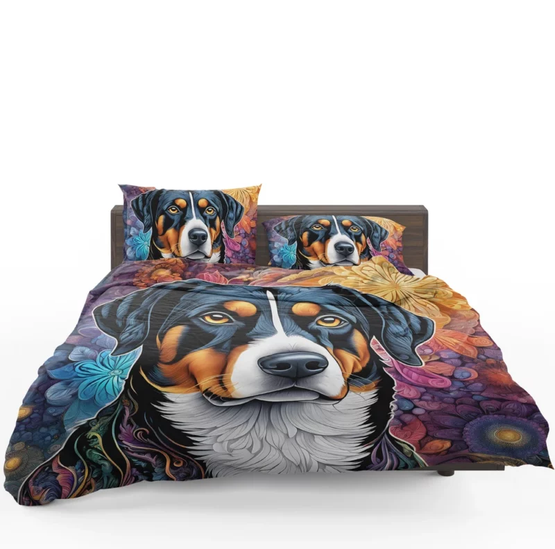 Teen Furry Companion Entlebucher Mountain Dog Love Bedding Set 1