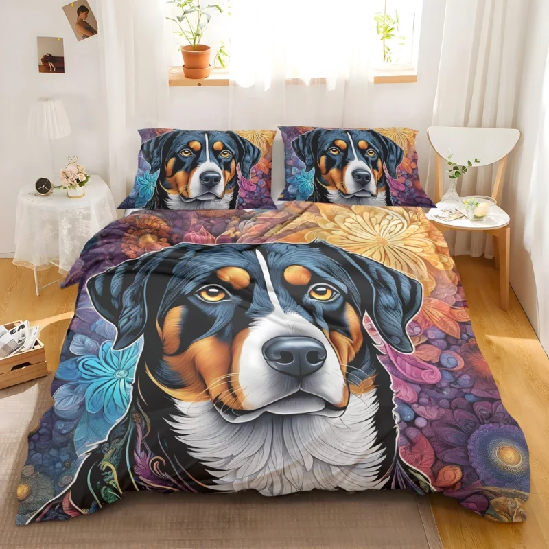 Teen Furry Companion Entlebucher Mountain Dog Love Bedding Set 2