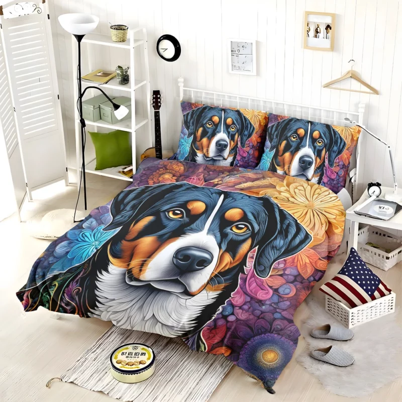 Teen Furry Companion Entlebucher Mountain Dog Love Bedding Set