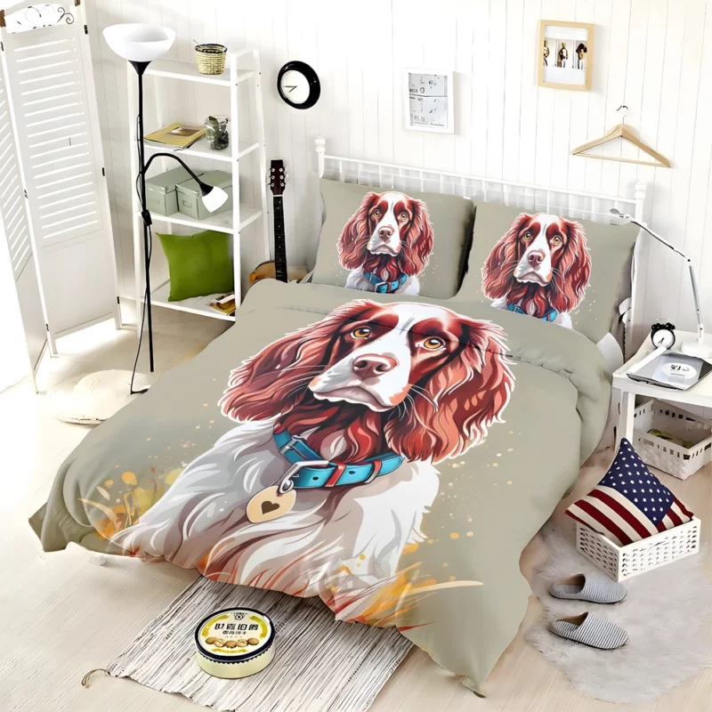 Teen Furry Companion Field Spaniel Dog Love Bedding Set