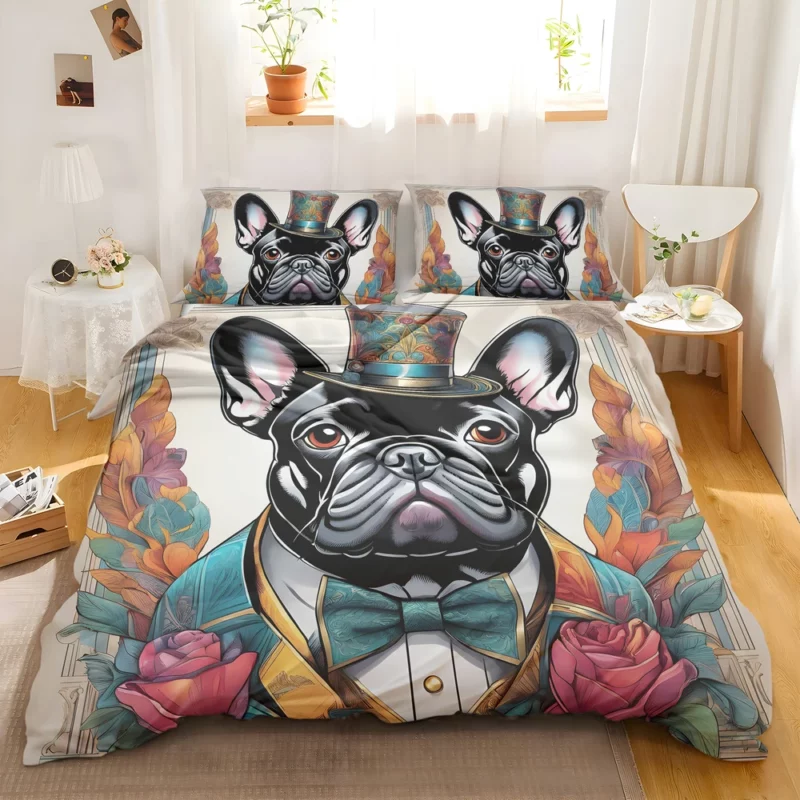 Teen Furry Companion French Bulldog Love Bedding Set 2