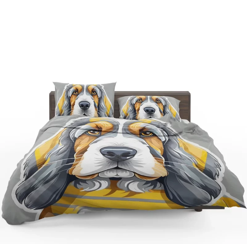 Teen Furry Companion Grand Basset Griffon Vendeen Love Bedding Set 1