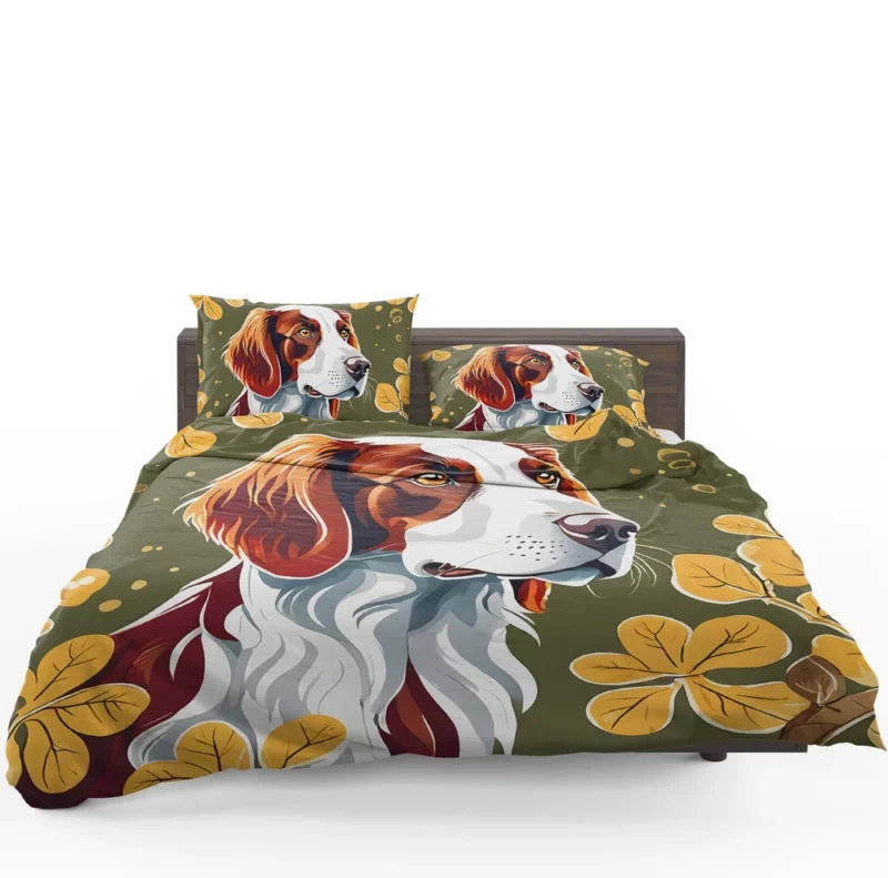 Teen Furry Companion Irish Red and White Setter Love Bedding Set 1