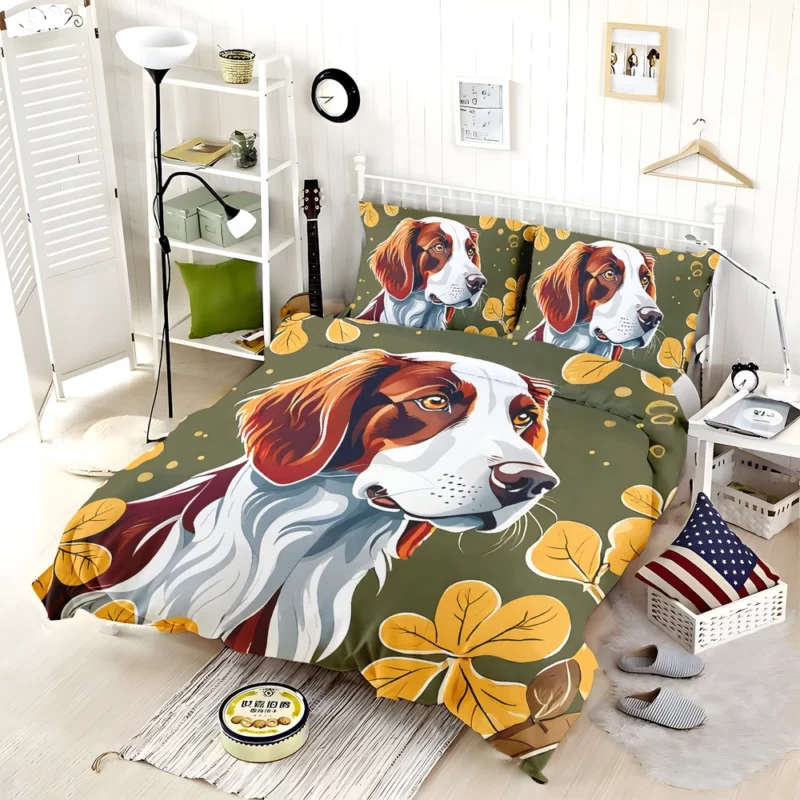 Teen Furry Companion Irish Red and White Setter Love Bedding Set