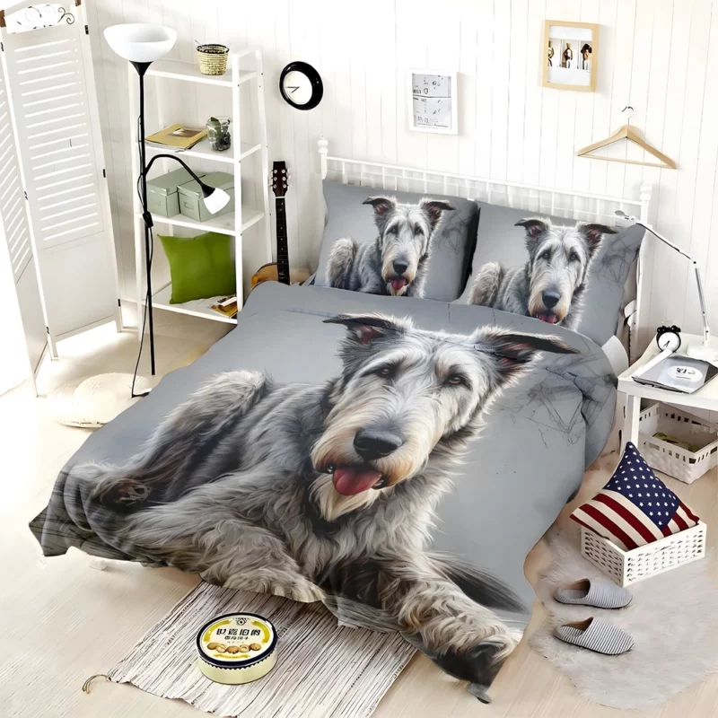 Teen Furry Companion Irish Wolfhound Love Bedding Set