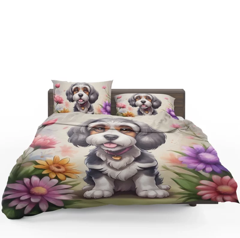 Teen Furry Companion Lowchen Dog Love Bedding Set 1