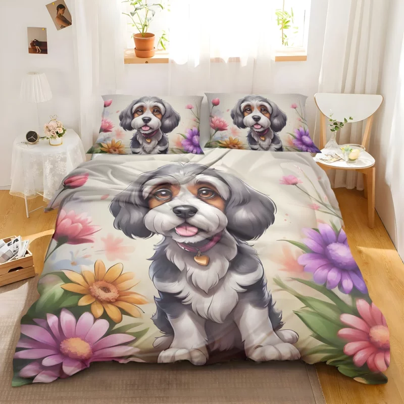 Teen Furry Companion Lowchen Dog Love Bedding Set 2