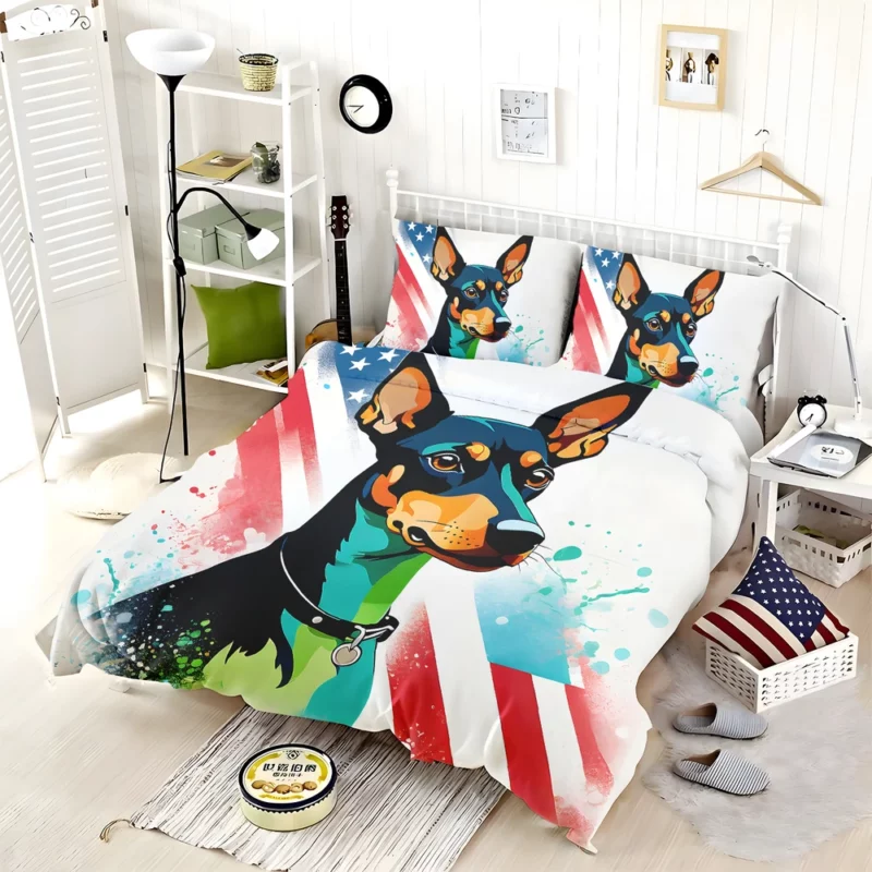 Teen Furry Companion Manchester Terrier Dog Love Bedding Set