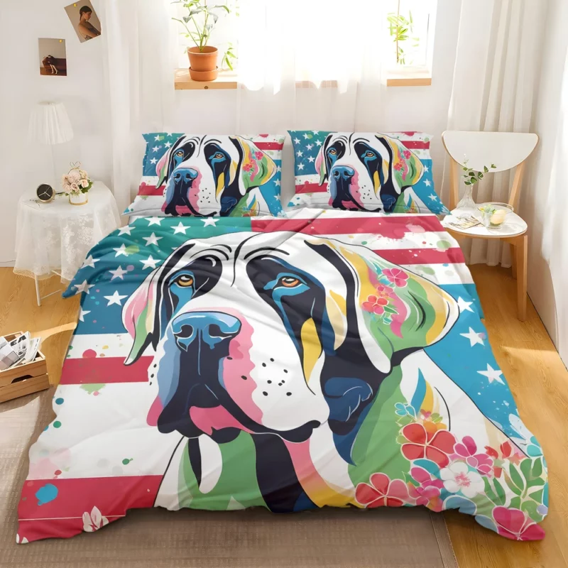 Teen Furry Companion Neapolitan Mastiff Dog Love Bedding Set 2