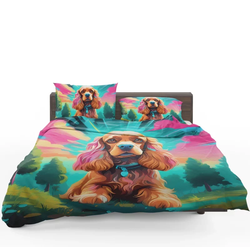 Teen Home Decor Cocker Spaniel Elegance Bedding Set 1