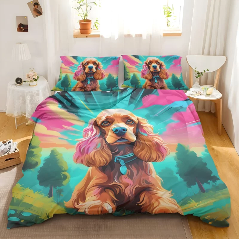 Teen Home Decor Cocker Spaniel Elegance Bedding Set 2