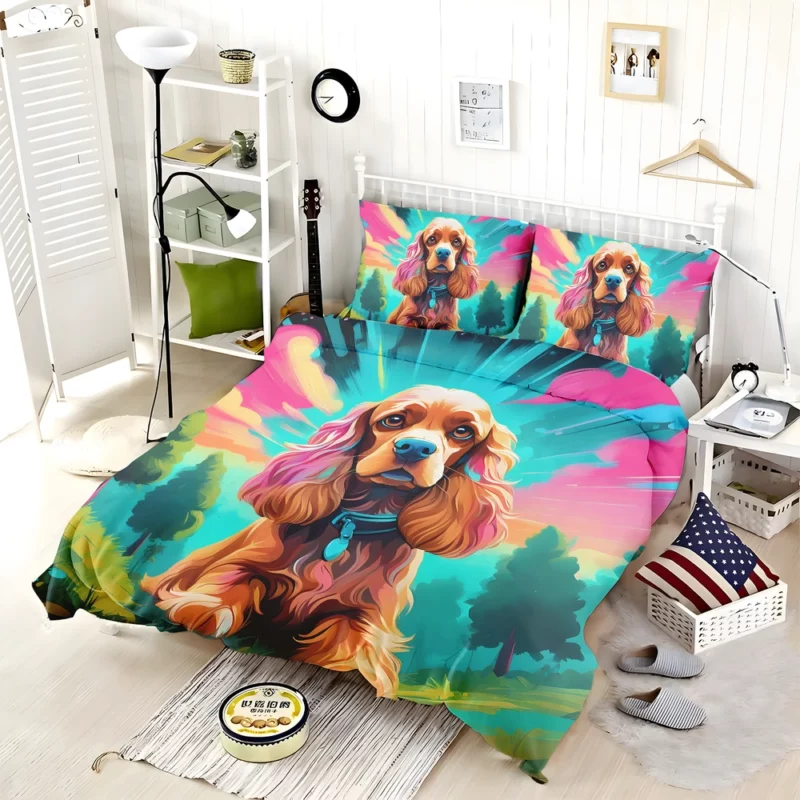 Teen Home Decor Cocker Spaniel Elegance Bedding Set