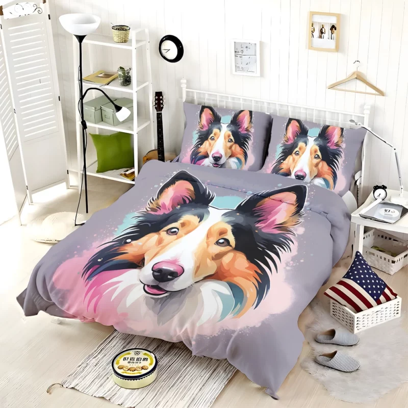 Teen Home Decor Collie Rough and Smooth Elegance Bedding Set