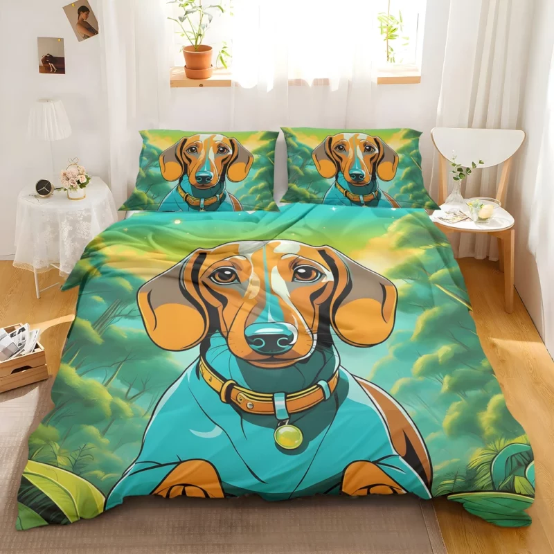 Teen Home Decor Dachshund Charm Bedding Set 2