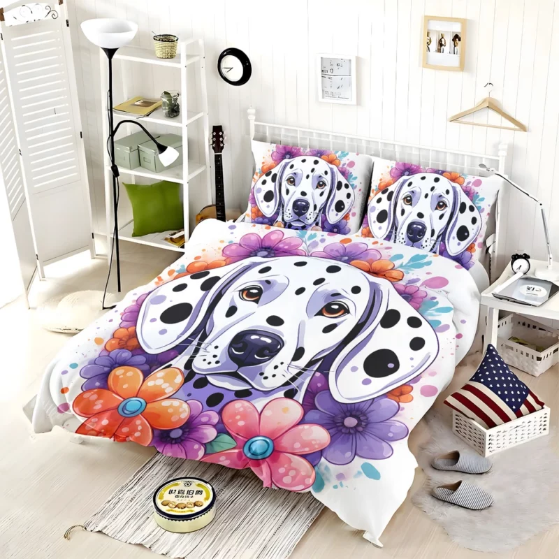 Teen Home Decor Dalmatian Charm Bedding Set