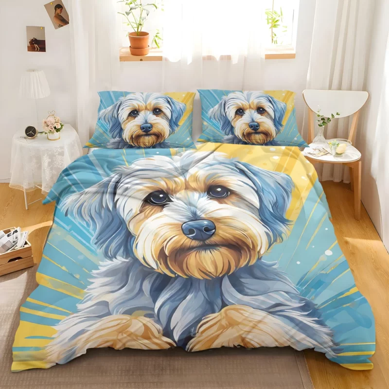 Teen Home Decor Dandie Dinmont Terrier Elegance Bedding Set 2