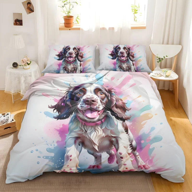 Teen Home Decor English Springer Spaniel Charm Bedding Set 2