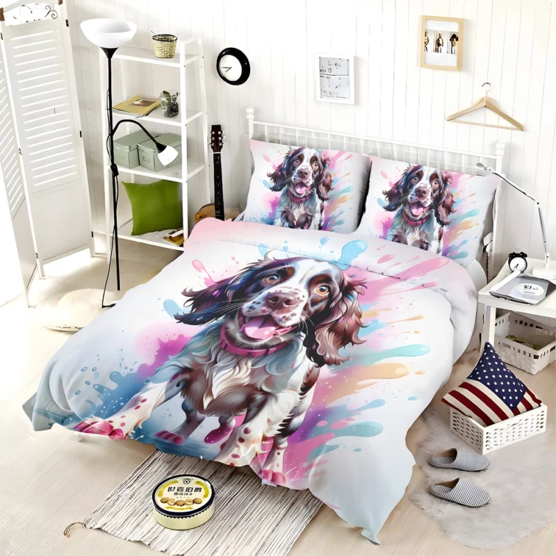 Teen Home Decor English Springer Spaniel Charm Bedding Set