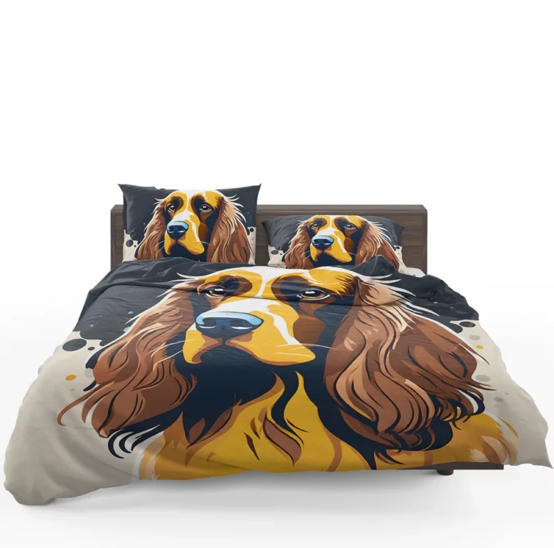 Teen Home Decor Field Spaniel Dog Elegance Bedding Set 1