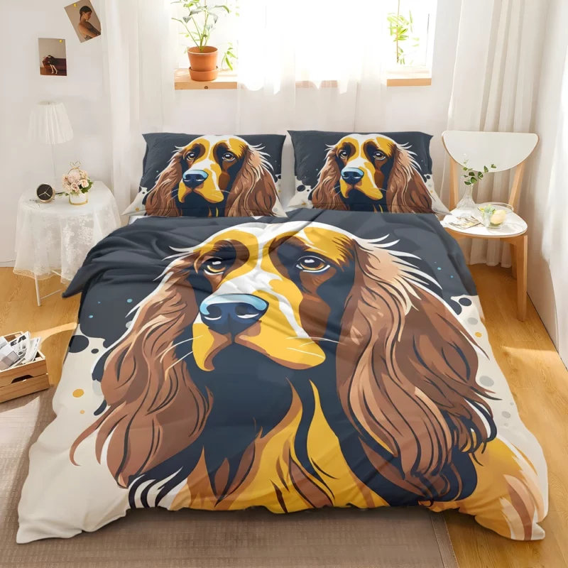 Teen Home Decor Field Spaniel Dog Elegance Bedding Set 2