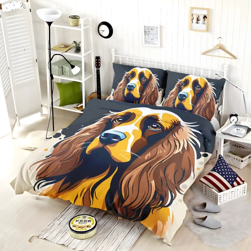 Teen Home Decor Field Spaniel Dog Elegance Bedding Set