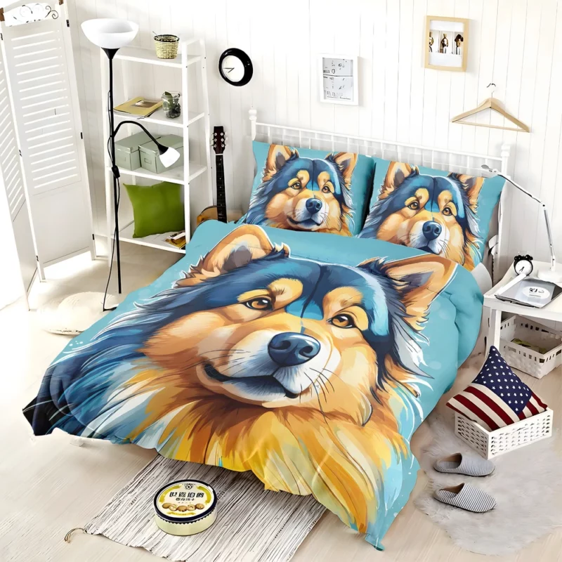 Teen Home Decor Finnish Lapphund Elegance Bedding Set