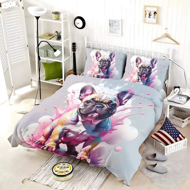 Teen Home Decor French Bulldog Elegance Bedding Set