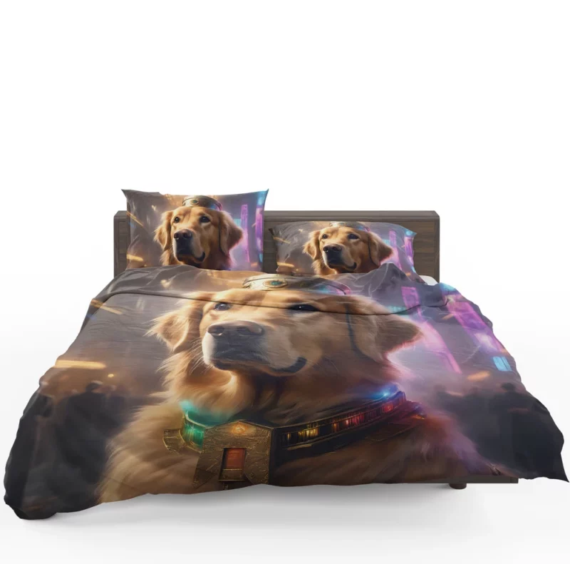 Teen Home Decor Golden Retriever Elegance Bedding Set 1